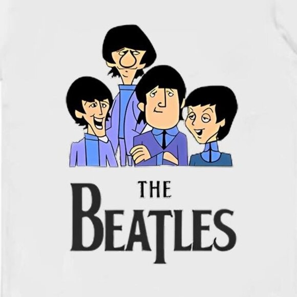 Funny The Beatles Cartoon Graphic T-Shirt Retro Band Music Fan Tee 91 - Picture 2 of 5